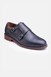 Buy_Hats Off Accessories_Blue Plain Monk Strap Shoes _Online_at_Aza_Fashions