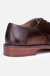 Hats Off Accessories_Brown Solid Pointed Toe Derby Shoes _Online