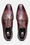 Hats Off Accessories_Brown Genuine Leather Plain Oxford Shoes _at_Aza_Fashions