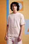 Buy Muvazo Beige Cotton, Polyester Cove Pocket Tee at Aza Fashions Buy_Muvazo_Beige Cotton, Polyester Cove Pocket Tee _at_Aza_Fashions