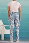 Shop Muvazo Blue Cotton Acidic Aura Abstract Pattern Shirt And Pant Set at Aza Fashions Shop_Muvazo_Blue Cotton Acidic Aura Abstract Pattern Shirt And Pant Set _at_Aza_Fashions