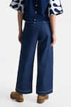 Shop_Ekastories_Blue Denim Solid Pleated Pant _at_Aza_Fashions