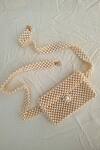 Shop_RUBILON_Beige Faux Pearl Diana Woven Belt Bag _at_Aza_Fashions