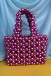 Buy_RUBILON_Purple Acrylic Crystal Viola Woven Bag _at_Aza_Fashions