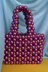 Shop_RUBILON_Purple Acrylic Crystal Viola Woven Bag _at_Aza_Fashions