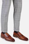 Buy_Hats Off Accessories_Brown Solid Oxford Shoes _at_Aza_Fashions