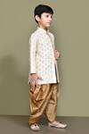 Samyukta Singhania_Cream Silk Embroidery Fleur Motif Kurta With Patiala Pant _at_Aza_Fashions