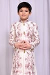 Buy_Samyukta Singhania_White Silk Floral Vine Embroidered Sherwani _Online_at_Aza_Fashions