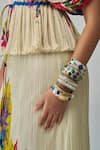 Buy_Saaksha & Kinni_Ivory Chiffon Printed Floral Monica Long Skirt_Online_at_Aza_Fashions