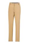 S&N by Shantnu Nikhil_Beige Terylene Plain Straight Fit Trousers_Online_at_Aza_Fashions