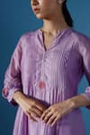 Chokhi Chorri_Purple Kurta Silk Chanderi Embroidery Gul Notched Helen Anarkali Set _Online_at_Aza_Fashions