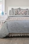Shop_Diva Riche_Grey Cotton Floral Eve Embroidered Bedding Set_at_Aza_Fashions