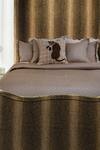 Buy_Diva Riche_Beige Washable Silk Thread Hounds Tooth Embroidered Bedding Set_at_Aza_Fashions