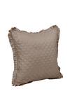 Buy_Diva Riche_Beige Washable Silk Thread Hounds Tooth Embroidered Bedding Set_Online_at_Aza_Fashions