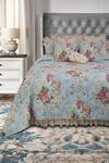 Buy Diva Riche Multi Color Washable Silk Floral, Lace Turkish And Embroidered Bedding Set at Aza Fashions Buy_Diva Riche_Multi Color Washable Silk Floral, Lace Turkish And Embroidered Bedding Set_at_Aza_Fashions