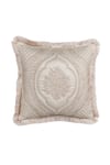 Shop_Diva Riche_Cream Washable Silk Thread Lace And Floral Embroidered Bedding Set _Online_at_Aza_Fashions