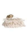 Buy_Diva Riche_Gold Lace Floral Applique, Thread Embroidered Tissue Box Cover - Single Pc_at_Aza_Fashions