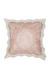 Buy_Diva Riche_Pink Washable Silk Petal Floral Pattern Quilted Bedding Set _Online_at_Aza_Fashions