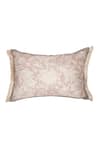 Shop_Diva Riche_Pink Washable Silk Petal Floral Pattern Quilted Bedding Set _Online_at_Aza_Fashions