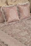 Diva Riche_Pink Washable Silk Petal Floral Pattern Quilted Bedding Set _at_Aza_Fashions