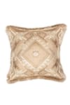 Buy_Diva Riche_Beige Washable Silk Thread Rosenthaal Geometric Pattern Bedding Set _Online_at_Aza_Fashions