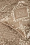 Shop_Diva Riche_Beige Washable Silk Thread Rosenthaal Geometric Pattern Bedding Set _Online_at_Aza_Fashions