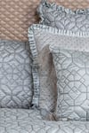 Buy_Diva Riche_Blue Washable Silk Thread Hives Hexagon Pattern Bedding Set 