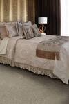 Buy_Diva Riche_Cream , Dupion Marlena And Lace Embroidered Bedding Set_at_Aza_Fashions