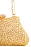 Shop_A Clutch Story_Gold Rhinestones Topaz Embellished Clutch Bag