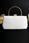 Buy_A Clutch Story_White Rhinestones Opal Obsession Embellished Clutch_at_Aza_Fashions
