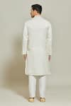 Shop_Arihant Rai Sinha_Cream Premium Linen Cotton Plain Solid Straight Kurta _at_Aza_Fashions