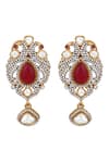 Hrisha Jewels_Multi Color Moissanite Kundan And Polki Embellished Necklace Set_at_Aza_Fashions