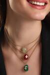 Hrisha Jewels_Gold Plated Kundan Embellished Necklace_Online_at_Aza_Fashions