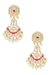 Buy_Nayaab by Aleezeh_Gold Plated Jadau Embellished Necklace Set_Online_at_Aza_Fashions