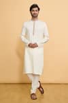 Buy Arihant Rai Sinha Cream Cotton, Polyester Embroidery Butti Pattern Kurta With Churidar at Aza Fashions Buy_Arihant Rai Sinha_Cream Cotton, Polyester Embroidery Butti Pattern Kurta With Churidar _at_Aza_Fashions