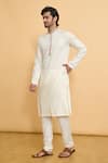Buy Arihant Rai Sinha Cream Cotton, Polyester Embroidery Butti Pattern Kurta With Churidar Online at Aza Fashions Buy_Arihant Rai Sinha_Cream Cotton, Polyester Embroidery Butti Pattern Kurta With Churidar _Online_at_Aza_Fashions