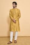 Buy Arihant Rai Sinha Yellow Polyester Beads, Embroidery Thread Work Kurta And Churidar Set Online at Aza Fashions Buy_Arihant Rai Sinha_Yellow Polyester Beads, Embroidery Thread Work Kurta And Churidar Set_Online_at_Aza_Fashions