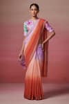 Buy_Dressfolk_Purple Handloom Linen Ombre Zari Sweet Echoes Saree  _Online_at_Aza_Fashions