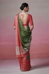 Shop Dressfolk Red Handloom Cotton Zari Striped Linen Saree With Running Blouse at Aza Fashions Shop_Dressfolk_Red Handloom Cotton Zari Striped Linen Saree With Running Blouse _at_Aza_Fashions