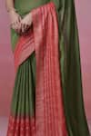 Buy Dressfolk Red Handloom Cotton Zari Striped Linen Saree With Running Blouse Online at Aza Fashions Buy_Dressfolk_Red Handloom Cotton Zari Striped Linen Saree With Running Blouse _Online_at_Aza_Fashions
