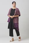 Toosh Kashmir_Purple Sozni Hand Embroidered Pashmina Shawl _Online_at_Aza_Fashions