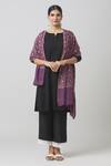 Shop_Toosh Kashmir_Purple Sozni Hand Embroidered Pashmina Shawl _Online_at_Aza_Fashions