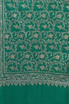 Buy_Toosh Kashmir_Green Sozni Floral Embroidered Jamawar Pashmina Shawl _Online_at_Aza_Fashions