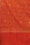 Toosh Kashmir_Orange Sozni Hand Embroidered Pashmina Shawl _Online_at_Aza_Fashions