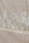 Toosh Kashmir_Grey Sozni Floral Embroidered Shawl _Online_at_Aza_Fashions