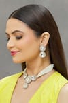 Buy_Saga Jewels_Multi Color Bead Big Polki Embellished Pendant Necklace Set