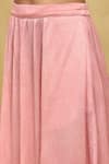 Buy_Ritu Kumar_Pink Crimp Satin Printed Botanic Band Pernia Flared Palazzo Set With Dupatta 