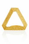 Itrana_Gold Plated Beads Triangle Shaped Ring 2 Pcs Set _Online_at_Aza_Fashions