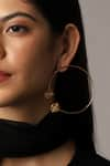 Buy_ITRANA_Gold Plated Spheric Stellar Hoops 