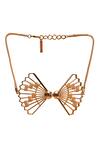 ITRANA_Gold Plated Bow Cheer Choker _Online_at_Aza_Fashions